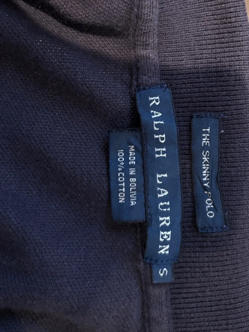 Ralph Lauren Long-Sleeve Polo in Navy with Pink Pony
